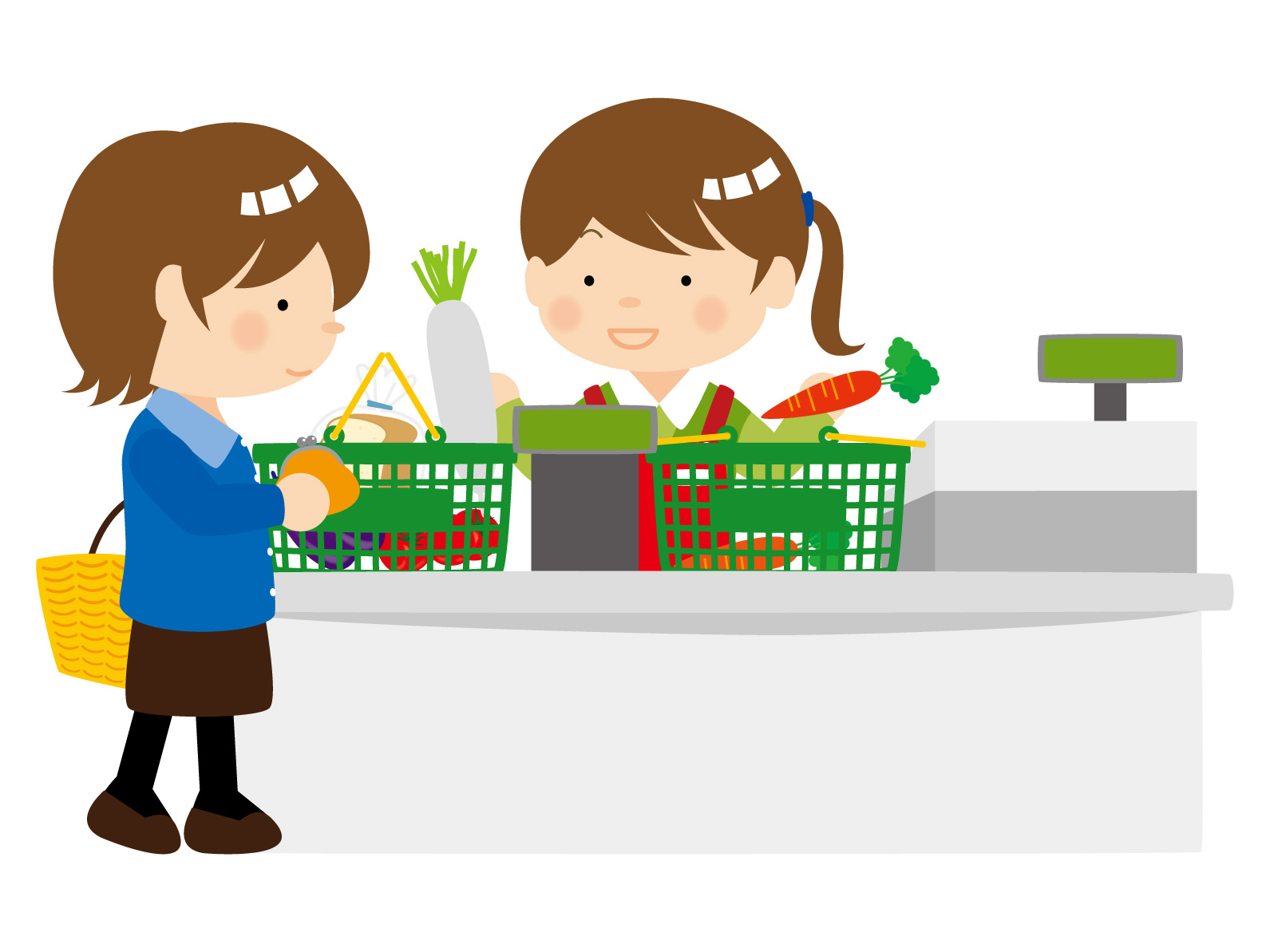 スーパーマーケットのレジ対応-派遣先企業：スーパーマーケット